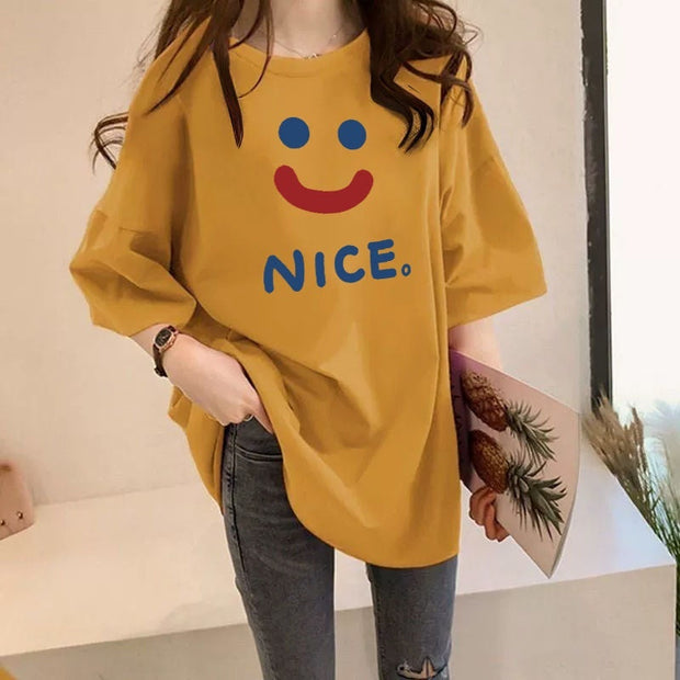 Casual Plus Size Short-sleeved T-shirt virtual