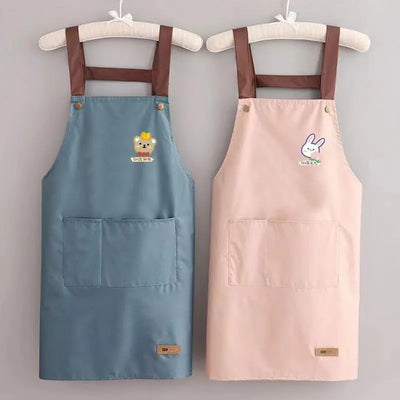 Waterproof And Oil-proof Kitchen Apron For Men And Women At Home virtual