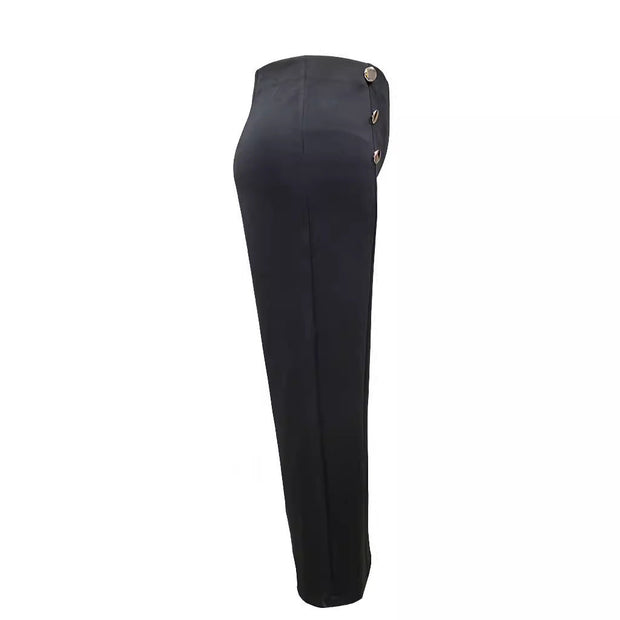 Plus Size Women's Casual Tight Straight-leg Trousers virtual