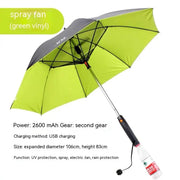Smart Umbrella With Fan And Sprinkler fan
