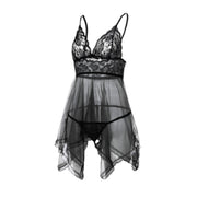 Sexy Lingerie Sexy Lingerie Front Slit Nightdress virtual