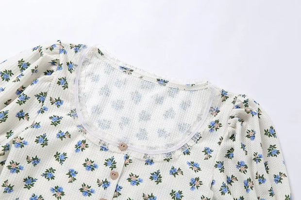 Puff Sleeve Lace Cardigan T-shirt Summer