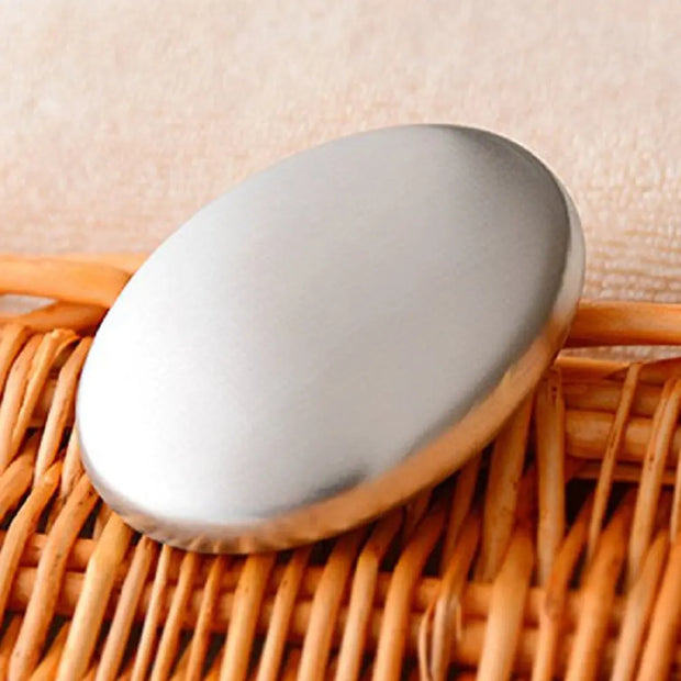 Creative Kitchen Home Oval Stainless Steel Deodorizing And Deodorizing Soap virtual