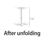 Multifunctional Hook Kitchen Tableware Rotating Hook Black And White Load And Practical Home Use virtual