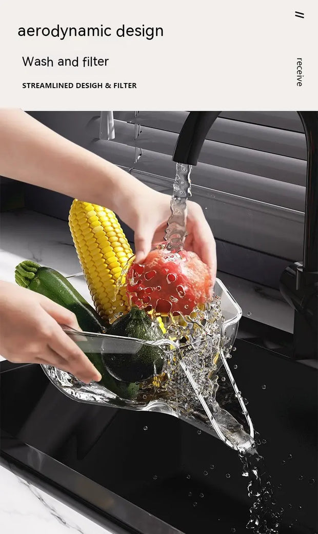 Kitchen Gadget Multi-functional Drain Basket Sink Kitchen Sink Strainer Basket Strainer Sink Washing Basket Home Organizer Drain Fruit Strainer virtual