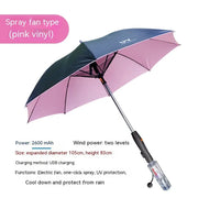 Smart Umbrella With Fan And Sprinkler fan