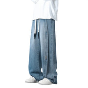 Retro Patchwork Washed Oversized Jeans Men virtual