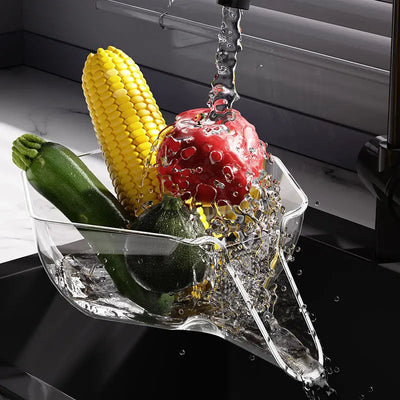 Kitchen Gadget Multi-functional Drain Basket Sink Kitchen Sink Strainer Basket Strainer Sink Washing Basket Home Organizer Drain Fruit Strainer virtual