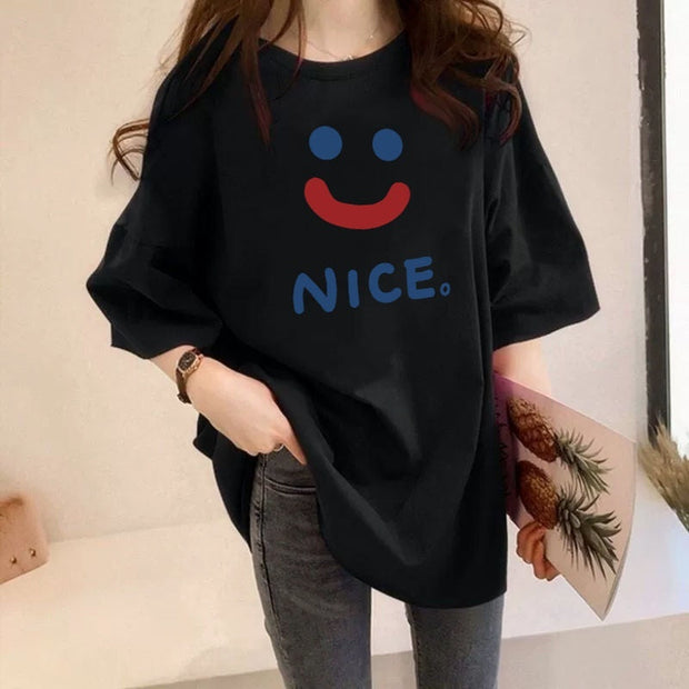 Casual Plus Size Short-sleeved T-shirt virtual