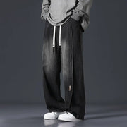 Retro Patchwork Washed Oversized Jeans Men virtual