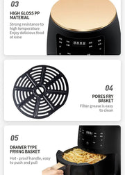 Air Fryer Smart Touch Home Electric Fryer fryier