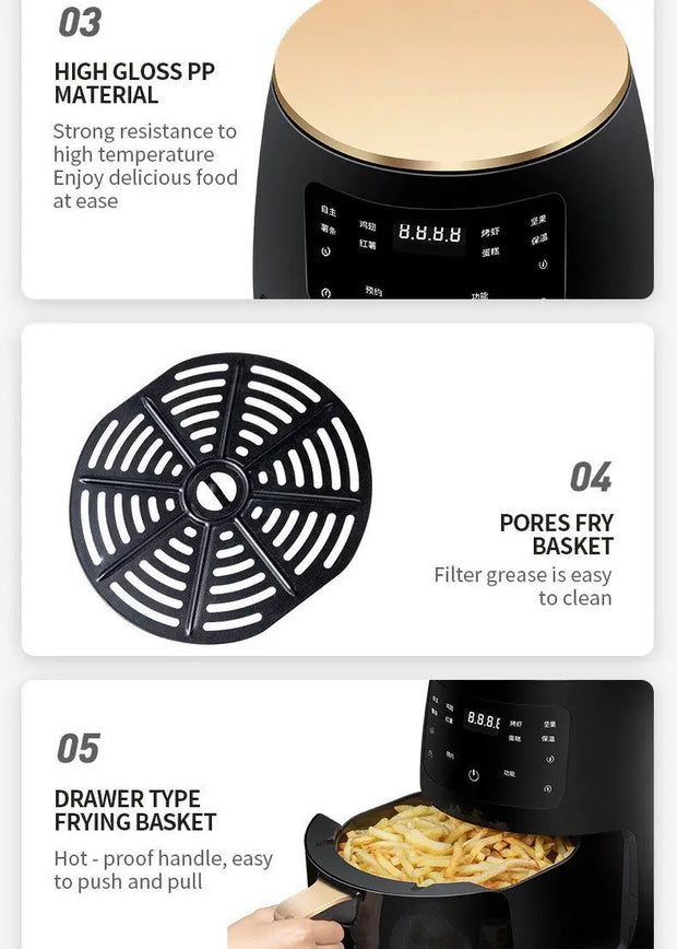 Air Fryer Smart Touch Home Electric Fryer fryier