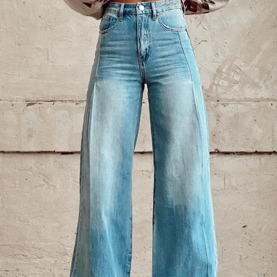 Wide-legged denim Pants virtual
