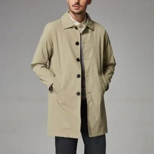 Men's Mid-length Loose Skin Trench Casual Thin Coat virtual