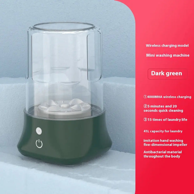 Portable Wireless Charging Automatic Mini Washing Machine rechargeable