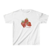 Short-sleeved Street Casual Round Neck Strawberry virtual