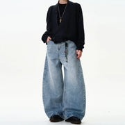 Classic Washed Machete Jeans For Men virtual