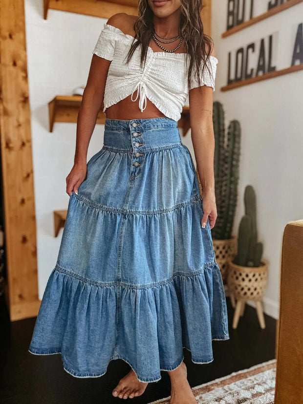 Denim Skirt virtual