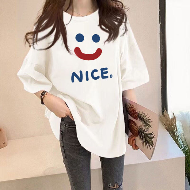 Casual Plus Size Short-sleeved T-shirt virtual
