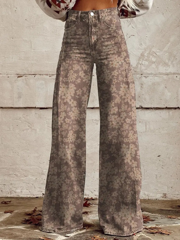 Wide-legged denim Pants virtual