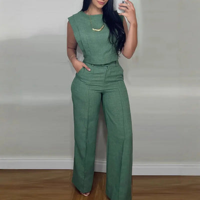 Suit Fashion Round Neck Vest Top virtual