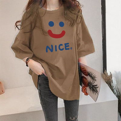 Casual Plus Size Short-sleeved T-shirt virtual