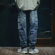 Men's Loose Straight Retro Fashion Brand Stretch Pants Mens pant