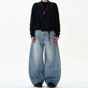Classic Washed Machete Jeans For Men virtual