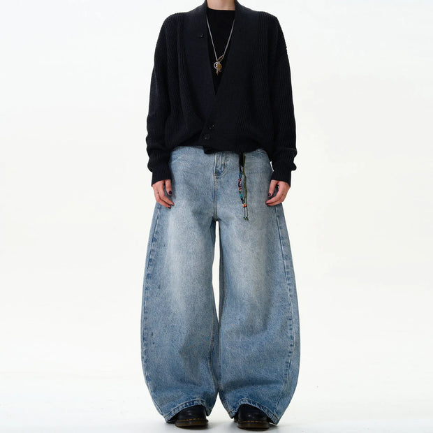 Classic Washed Machete Jeans For Men virtual