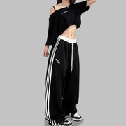 European And American Street Dance Fashion Brand Stitching Waist Pants virtual