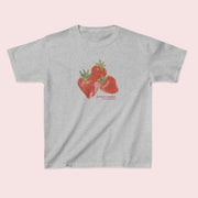 Short-sleeved Street Casual Round Neck Strawberry virtual