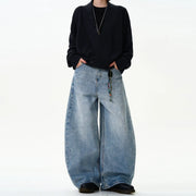 Classic Washed Machete Jeans For Men virtual