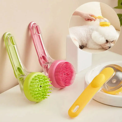 Dogs Cats Pets Brush Pet Bath Brush Cleaning Brushes Long Handle Shower Brush Pet Supplies Cat Dog Pet Grooming Comb For Pet Products Pet comb