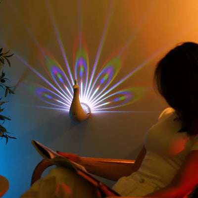 Precious lamp peacock