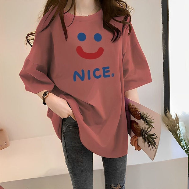 Casual Plus Size Short-sleeved T-shirt virtual