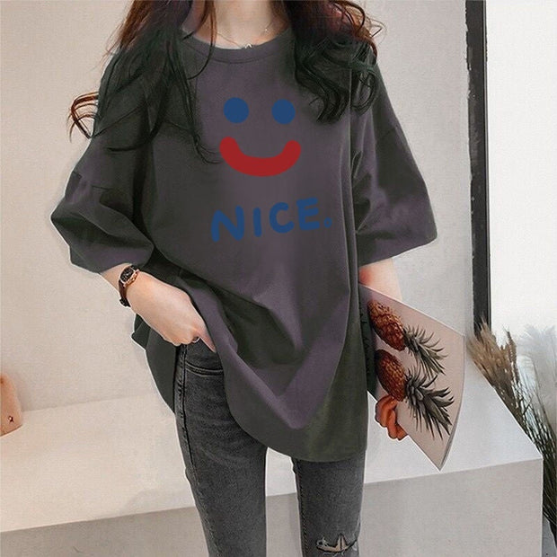 Casual Plus Size Short-sleeved T-shirt virtual