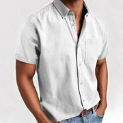 Single-breasted Shirt Men's Short Sleeve virtual
