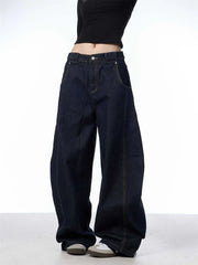 Retro Machete Jeans Women's Wide Leg Loose Pant virtual