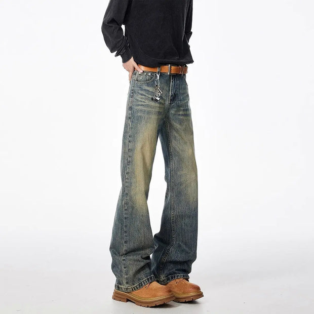 High Street Loose Micro-pull Straight Pants virtual