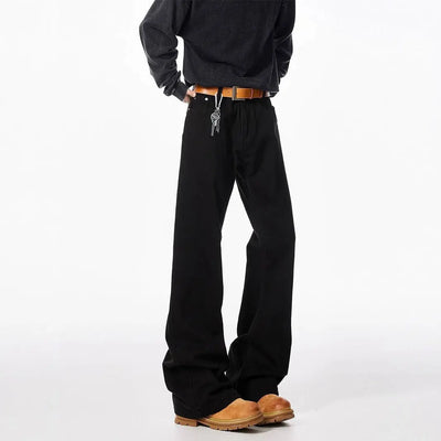 High Street Loose Micro-pull Straight Pants virtual