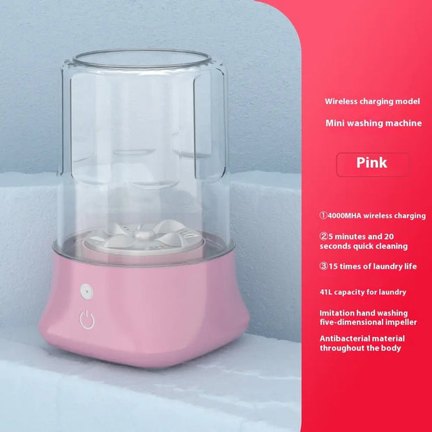 Portable Wireless Charging Automatic Mini Washing Machine rechargeable