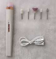 5in1 Manicure Machine Set Electric Nail Drill Polisher Cordless USB Rechargeable With LED Cutters Mill For Manicure Pedicure Accessor virtual